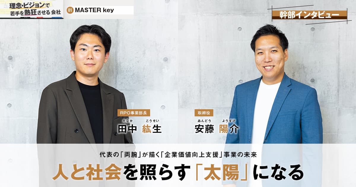 MASTER key株式会社　代表取締役 / CEO　中野 仁貴